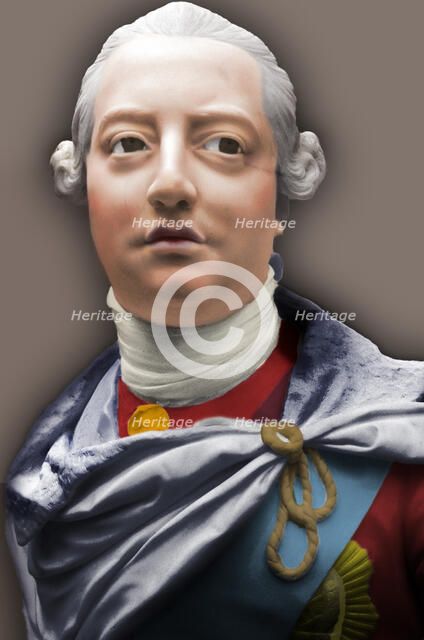 Bust of King George III of England, 1767. Artist: John Nost.