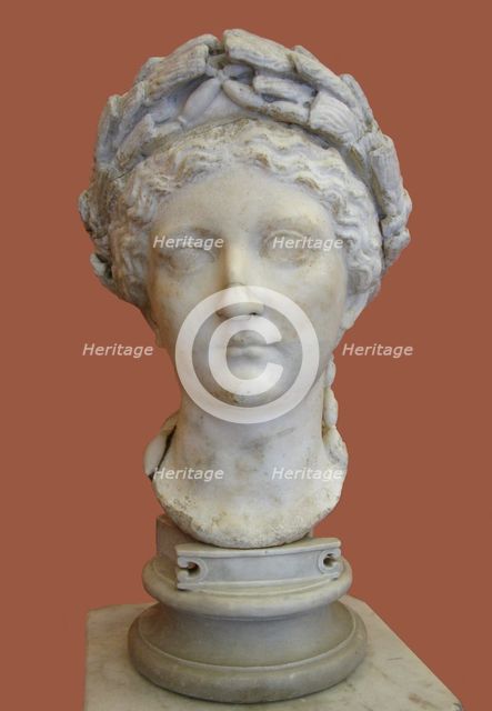 Bust of Livia Drusilla, 1st H. 1st cen. AD. Artist: Art of Ancient Rome, Classical sculpture  