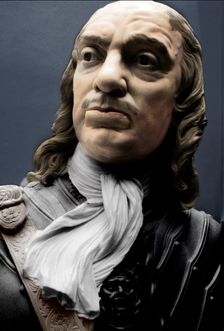 Bust of Lord Protector Oliver Cromwell, 1860. Creator: Matthew Noble