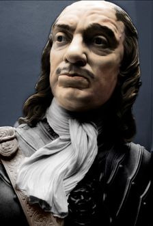 Bust of Lord Protector Oliver Cromwell, 1860. Creator: Matthew Noble