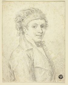 Bust of Man in Hat, 1800-1899. Creator: Johann Elias Ridinger