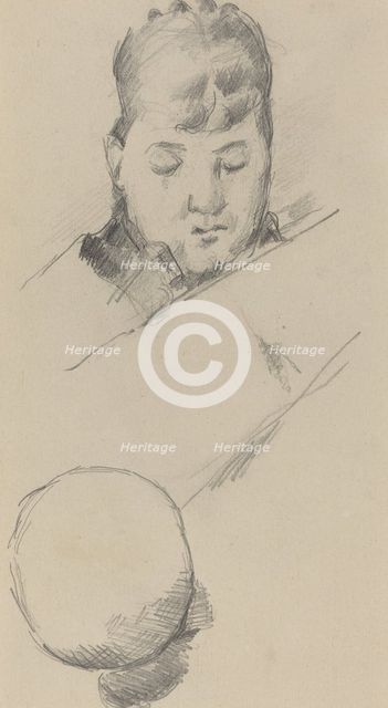 Bust of Madame Cézanne [verso], 1884/1885. Creator: Paul Cezanne.