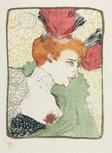 Bust of Mademoiselle Lender, 1895. Creator: Henri de Toulouse-Lautrec (French, 1864-1901)