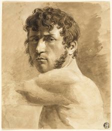Bust of Male Nude (recto), n.d. Creator: Unknown