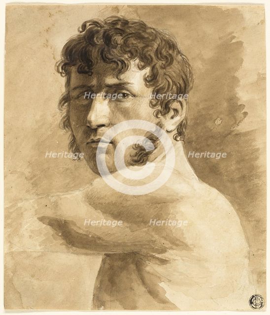 Bust of Male Nude (recto), n.d. Creator: Unknown.