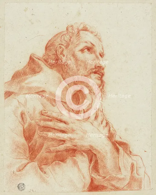 Bust of Male Saint Praying, n.d. Creator: Joachim von Sandrart I.
