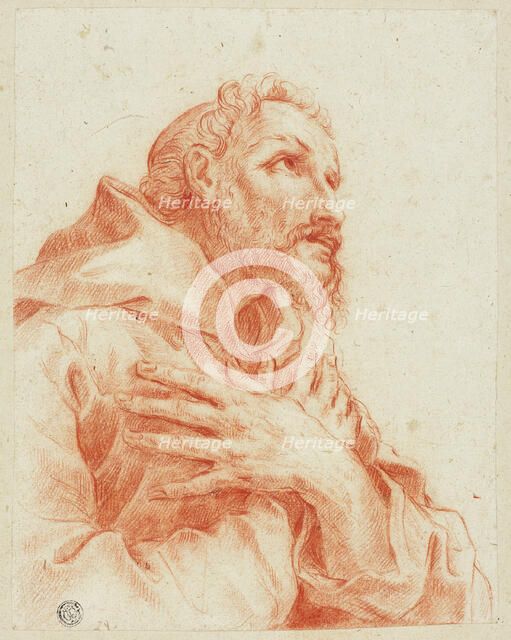 Bust of Male Saint Praying, n.d. Creator: Joachim von Sandrart I.