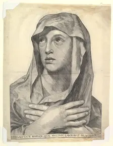 Bust of Mary with Crossed Hands.n.d. Creator: Wilhelm Traut