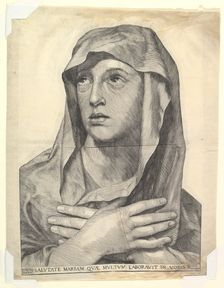 Bust of Mary with Crossed Hands.n.d. Creator: Wilhelm Traut