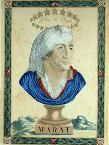 Bust of Marat , 1793-1794. Creator: Anonymous