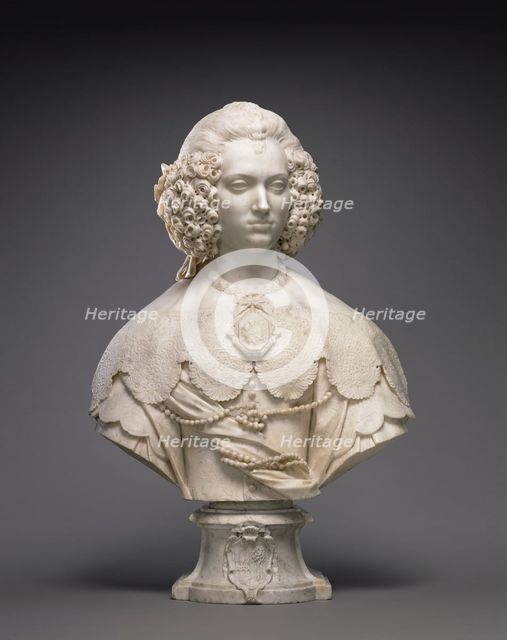 Bust of Maria Cerri Capranica, about 1640. Creator: Alessandro Algardi.