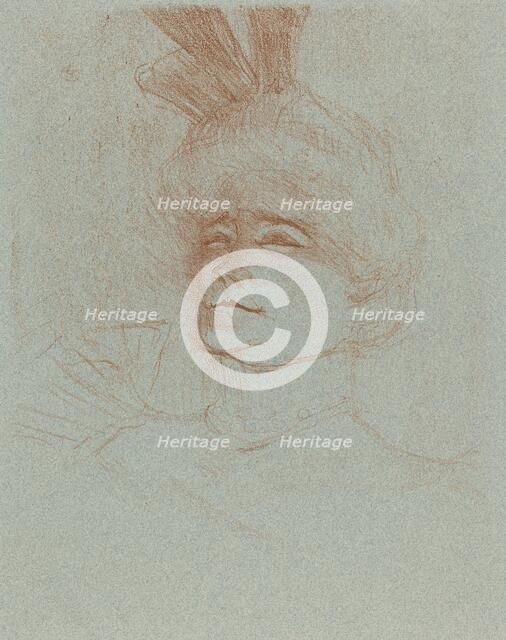 Bust of Mlle. Marcelle Lender, Turned Three Quarters (Mlle. Marcelle Lender en buste...), 1898. Creator: Henri de Toulouse-Lautrec.