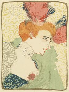 Bust of Mlle. Marcelle Lender (Mlle. Marcelle Lender, en buste), 1895. Creator: Henri de Toulouse-Lautrec