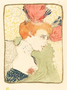 Bust of Mlle. Marcelle Lender (Mlle. Marcelle Lender, en buste), 1895. Creator: Henri de Toulouse-Lautrec