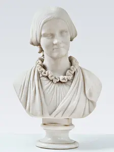 Bust of Mrs V. Heise, born Hage (1838-1912), November 20, 1860. Creator: Herman Wilhelm Bissen