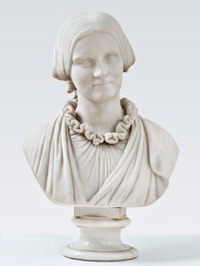 Bust of Mrs V. Heise, born Hage (1838-1912), November 20, 1860. Creator: Herman Wilhelm Bissen