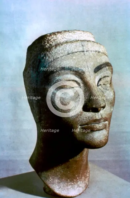 Bust of Nefertiti, Egypt, 1375 BC. Artist: Unknown