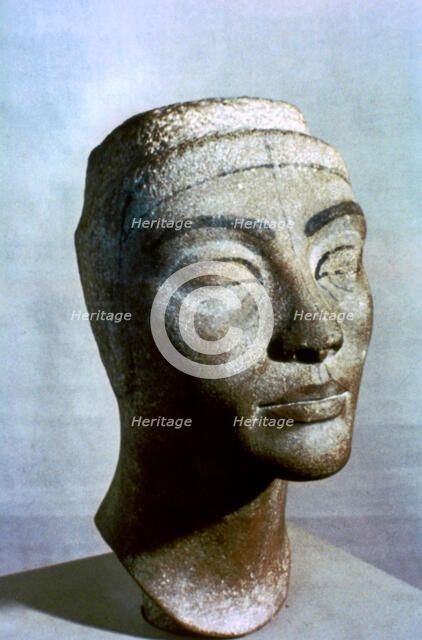 Bust of Nefertiti, Egypt, 1375 BC. Artist: Unknown