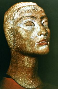 Bust of Nefertiti, queen and wife of the Ancient Egyptian Pharaoh Akhenaten (Amenhotep IV)