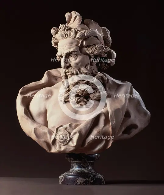 Bust of Neptune, between 1725 and 1727. Creator: Lambert-Sigisbert Adam.