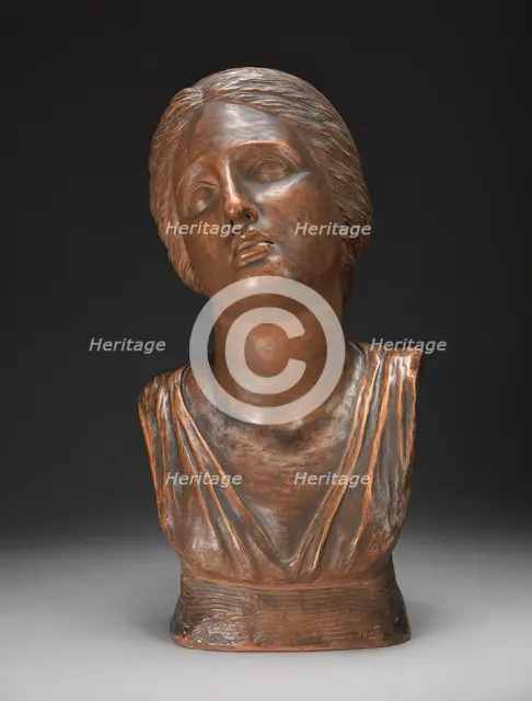 Bust of Niobe's Daughter, after the Antique, 1780. Creator: Anne Seymour Damer.