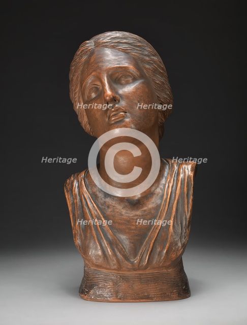 Bust of Niobe's Daughter, after the Antique, 1780. Creator: Anne Seymour Damer.