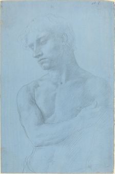 Bust of Nude Man. Creator: Alphonse Legros