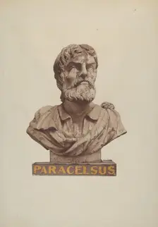 Bust of Paracelsus, c. 1938. Creator: Joseph Goldberg