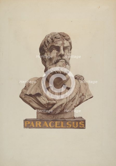 Bust of Paracelsus, c. 1938. Creator: Joseph Goldberg.
