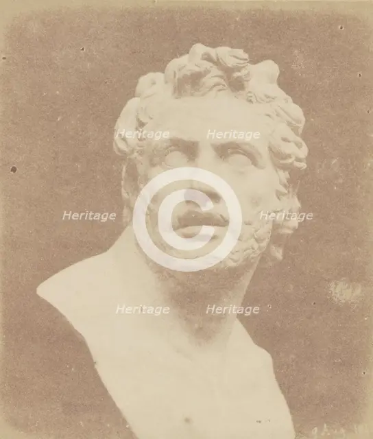 Bust of Patroclus, August 9, 1842. Creator: William Henry Fox Talbot.
