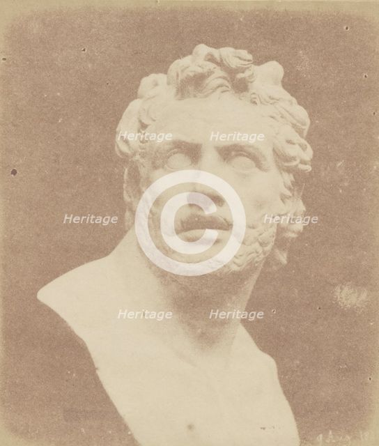 Bust of Patroclus, August 9, 1842. Creator: William Henry Fox Talbot.