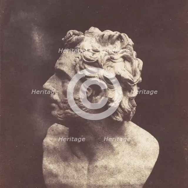 Bust of Patroclus, August 9, 1843. Creator: William Henry Fox Talbot.