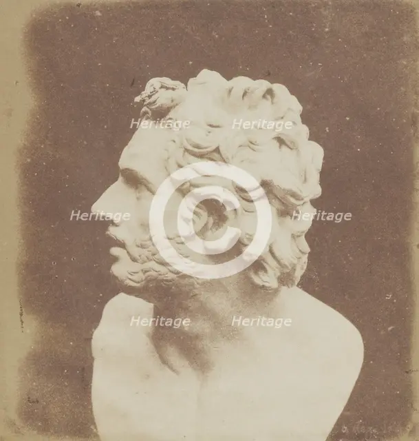 Bust of Patroclus, August 9, 1843. Creator: William Henry Fox Talbot.