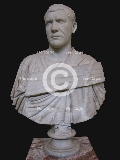 Bust of Philip the Arab, 3rd cen. AD. Artist: Art of Ancient Rome, Classical sculpture  