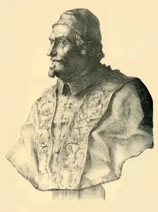 Bust of Pope Alexander VIII, c1690, (1881). Creator: Thomas Riley