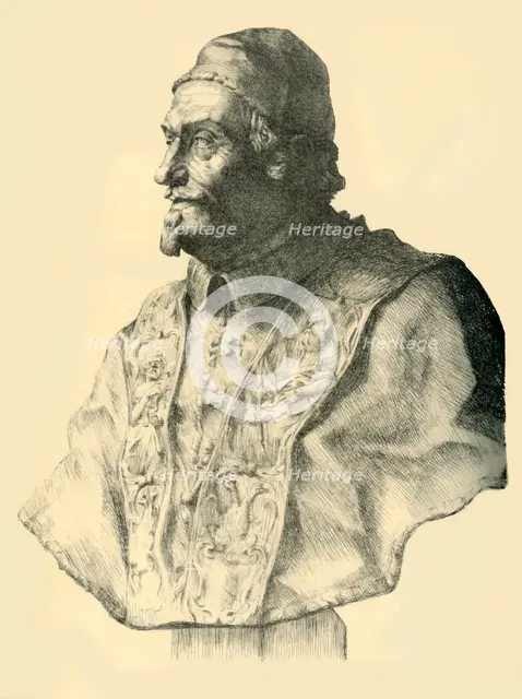 Bust of Pope Alexander VIII, c1690, (1881). Creator: Thomas Riley.