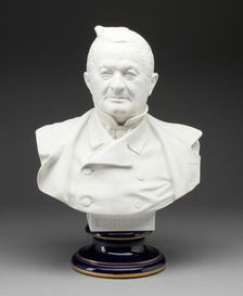 Bust of President Thiers, Sèvres, 1883. Creators: Sèvres Porcelain Manufactory, Albert Ernest Carrier de Belleuse