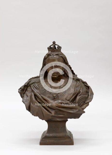 Bust of Queen Victoria in old age, 1892-1901. Creator: Edward Onslow Ford.