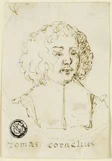 Bust of Reverend Tomas Cornelius, 17th century. Creator: Unknown