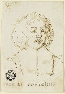 Bust of Reverend Tomas Cornelius, 17th century. Creator: Unknown