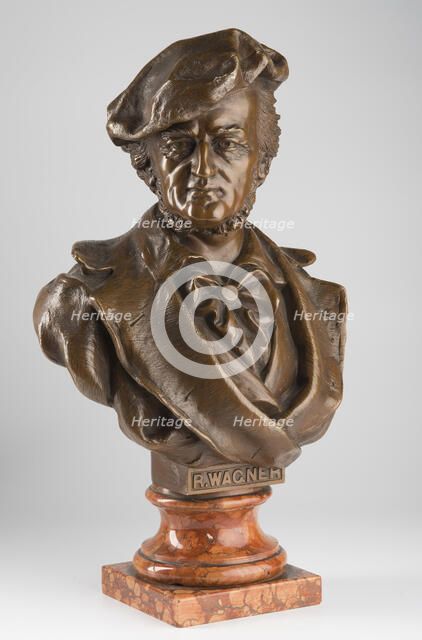 Bust of Richard Wagner, Early 20th cen. Creator: Anonymous master.