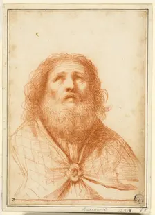 Bust of Saint or High Priest, c. 1645. Creator: Guercino
