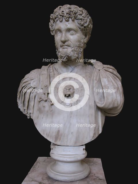 Bust of Septimius Severus, 3rd cen. AD. Artist: Art of Ancient Rome, Classical sculpture  