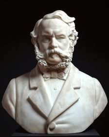 Bust of Sir Edwin Landseer, R.A., 1867. Creator: Carlo Marochetti