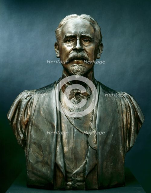 Bust of Sir Frank Dicksee, P.R.A., 1928. Creator: William Goscombe John.