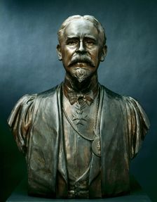 Bust of Sir Frank Dicksee, P.R.A., 1928. Creator: William Goscombe John