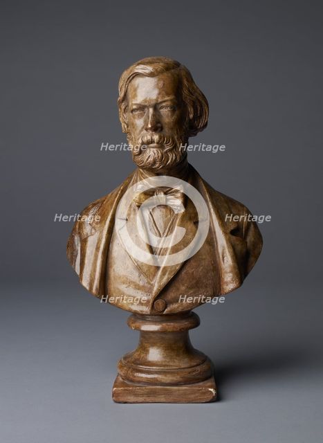Bust of Sir John Charles Robinson, late 19th century. Artist: Unknown.