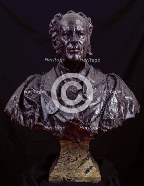 Bust of Sir John Everett Millais, Bt, P.R.A., 1896. Creator: Edward Onslow Ford.
