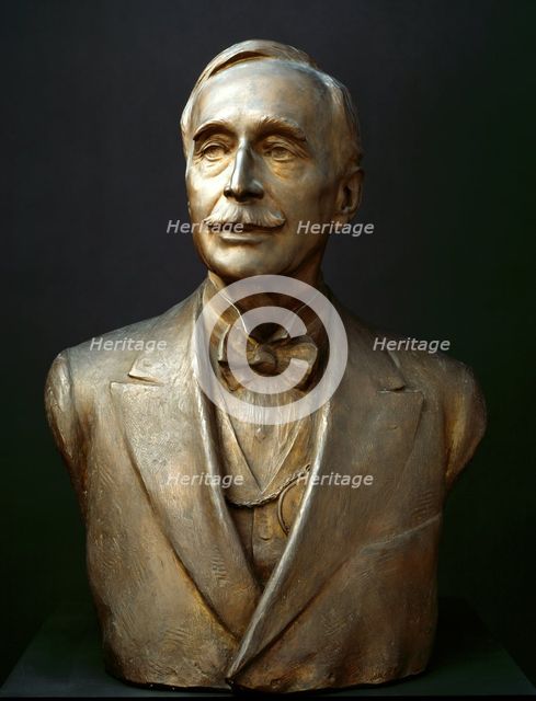 Bust of Sir William Llewellyn, P.R.A., 1933. Creator: William Goscombe John.