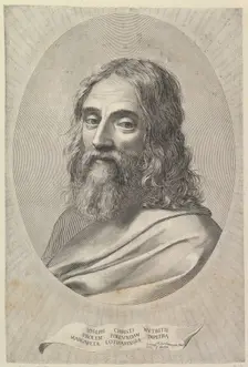 Bust of St. Joseph in an Oval. Creator: Claude Mellan